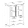 Highboard Emmanuela Donkergroen