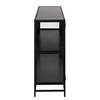 Sideboard Coogee IV Glas / Metall - Schwarz