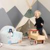 Kinderfauteuil Fairy Tale Grijs - Plastic - Textiel - 34 x 42 x 51 cm