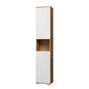 Mobile alto Ciara Bianco lucido / Effetto rovere Artisan