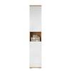 Mobile alto Ciara Bianco lucido / Effetto rovere Artisan