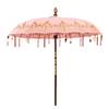 Sonnenschirm ORIENTAL LOUNGE IV Baumwollstoff / Fruchtholz - Pink