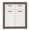 Kast Ballito wit/walnotenhouten look