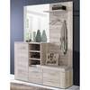 Compacte garderobe Reydon Zandkleurige eikenhouten look