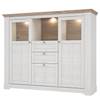 Buffet haut Sandvik II Imitation chêne blanc / Imitation chêne Nelson