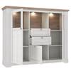 Buffet haut Sandvik II Imitation chêne blanc / Imitation chêne Nelson