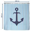 Antischimmel douchegordijn Blauw Anker polyester - blauw