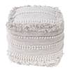 Pouf BOHO LOUNGE Wolle - Creme