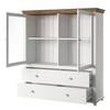Woonwand Emmanuela II (4-delig) Witte grenenhouten look