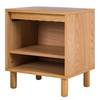 Table de chevet Panga Beige - Bois manufacturé - 48 x 55 x 40 cm
