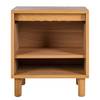 Table de chevet Panga Beige - Bois manufacturé - 48 x 55 x 40 cm