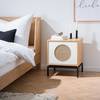 Table de chevet Pavlona Beige - Bois manufacturé - 48 x 55 x 40 cm