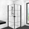 Eckdusche Clean Line Schwarz