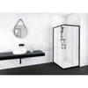 Eckdusche Marwell Square Schwarz
