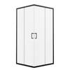 Eckdusche Marwell Square Schwarz