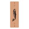 Tapis de yoga Baleine du Groenland Face supérieure : liège<br>Face inférieure : caoutchouc naturel - Noir