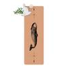Tapis de yoga Baleine du Groenland Face supérieure : liège<br>Face inférieure : caoutchouc naturel - Noir
