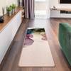 Passatoia/Tappetino yoga Fiori astratti Superficie: sughero<br>Parte inferiore: caucciù