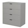 Cassettiera Potrero III Color grigio chiaro