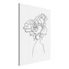 Afbeelding Above the Flowers canvas - zwart/wit