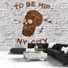 Vlies-fotobehang To Be Hip premium vlies - bruin - 300 x 210 cm