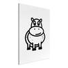 Afbeelding Friendly Hippie canvas - zwart/wit