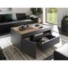 Couchtisch Accra Anthrazit / Eiche Dekor