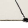 Tappeto di lana Lina Lana pura / Cotone - Beige / Nero - 130 x 190 cm
