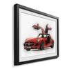 Ingelijste afbeelding Red Wings sparrenhout/acrylglas - rood
