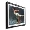 Ingelijste afbeelding Dirty Dancing sparrenhout/acrylglas - blauw/grijs