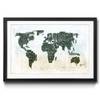 Tableau déco Worldmap No. 1 Épicéa / Plexiglas