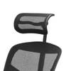Chaise de bureau Enjoy Maille filet /Matière plastique / Aluminium - Noir / Chrome