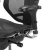 Chaise de bureau Enjoy Maille filet /Matière plastique / Aluminium - Noir / Chrome