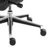 Chaise de bureau Enjoy Maille filet /Matière plastique / Aluminium - Noir / Chrome