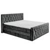 Boxspringbett Stony Hill Microfaser Salvo: Anthrazit