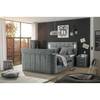 Letto boxspring Touch I MicrofibraSalvo: grigio