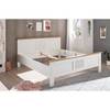 Houten bed Morgenland witte pijnboomhouten look/Artisan eikenhouten look - 180 x 200cm