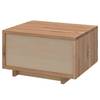 Nachtkastje Vedano Bruin - Massief hout - 50 x 29 x 42 cm