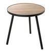 Tavolino Glurns I Metallo - Effetto rovere / Nero