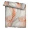 Copripiumino e federa di raso 0636183 Cotone - Oro - 155 x 220 cm + cuscino 80 x 80 cm