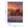 Fotomurale Mountain Peaks Italy Tessuto non tessuto - Rosso / Arancione / Marrone - 1,92cm x 2,6cm