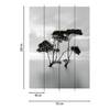 Papier peint Trees In Still Water Intissé - Noir / Blanc - 1,92 x 2,6 cm