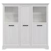 Highboard New Dessa II witte grenenhouten look
