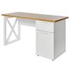 Bureau Chalet D 140 Imitation chêne / Blanc