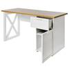 Bureau Chalet D 140 Imitation chêne / Blanc
