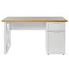 Bureau Chalet D 140 Imitation chêne / Blanc