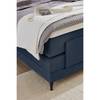 Boxspring Emalia Chenille GCP: 106 denim - 160 x 200cm - H2 zacht