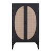 Buffet haut Nasva Métal / Sapin massif - Beige / Noir