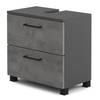 Waschbeckenunterschrank BOOYA Beton Dunkel Dekor / Graphit