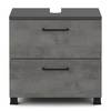 Waschbeckenunterschrank BOOYA Beton Dunkel Dekor / Graphit
